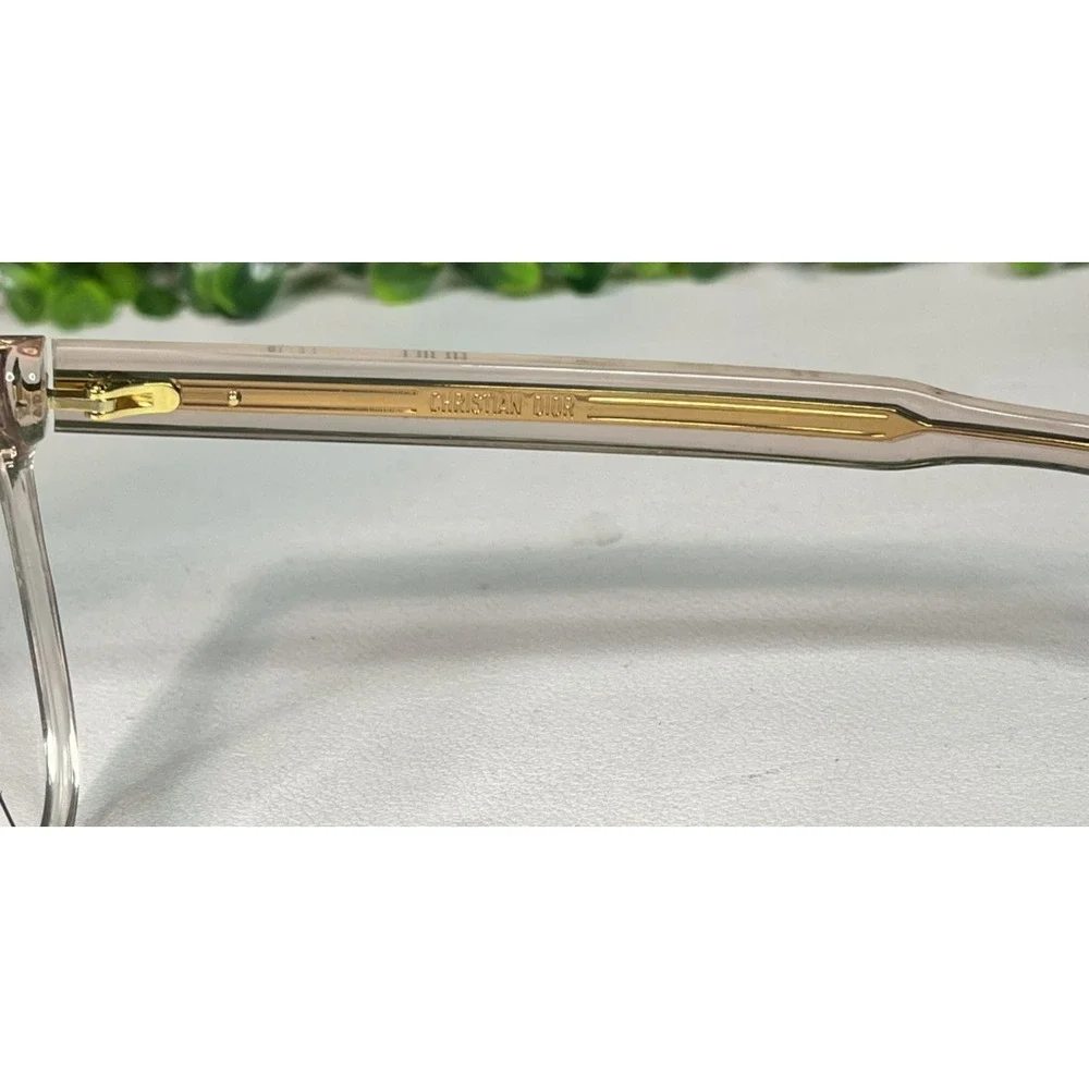 Christian Dior Spirito Square Clear Eyeglasses Frames 53-17- 140 - PREOWNED